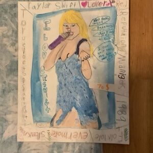 Blue and Yellow Illustrated Poster